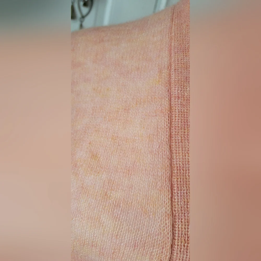 J. Crew Mohair Blend Boyfriend Cardigan Women's S Peach Button Down Long-sleeved - Picture 7 of 13